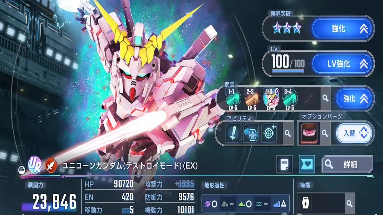 ユニコーンガンダム（デストロイモード）