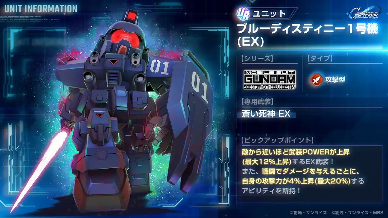 ブルーディスティニー1号機